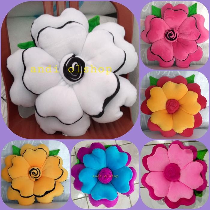 bantal sofa mawar cantik bantal bunga