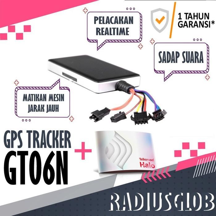 GPS TRACKER GT06N + KARTU HALLO