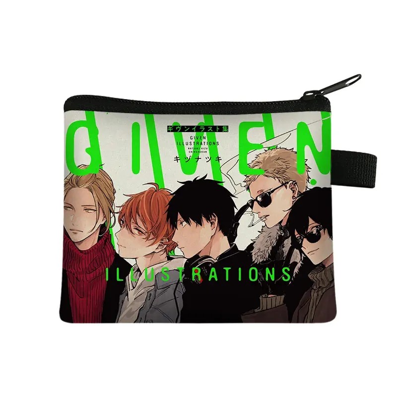 Japanese Anime Yaoi Bl Given Yaoi Given Manga Pattern Coin Purse Women Fashion Mini Handbags Casual