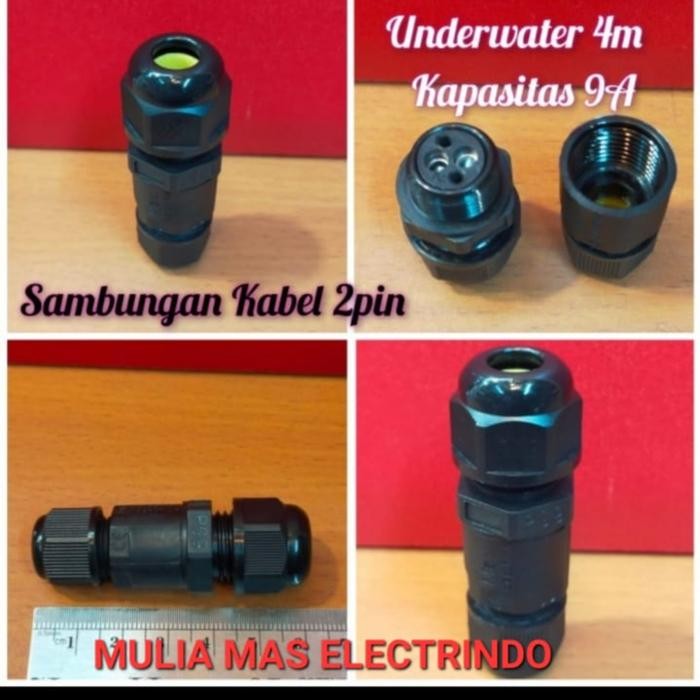 Promo Ip Connector Ip68 Ip 68 Sambungan Kabel Waterproof 2 Pin - Underwater Sale