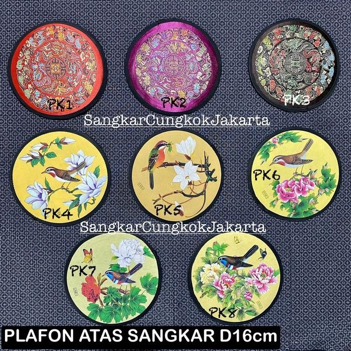 Plafon Sangkar Cungkok Bulat Bahan Kain