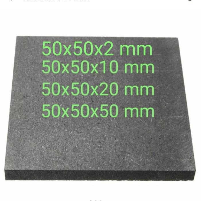 Elektroda Plat Karbon Graphite Plate Electrode 50 X 50 X Tt Mm