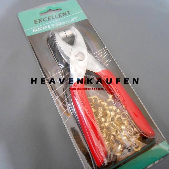 

(Expert) Tang Alat Pasang Eyelet Mata Ayam Itik Mata Ikan Diameter Lubang 3 mm s/d 5 mm Excellent