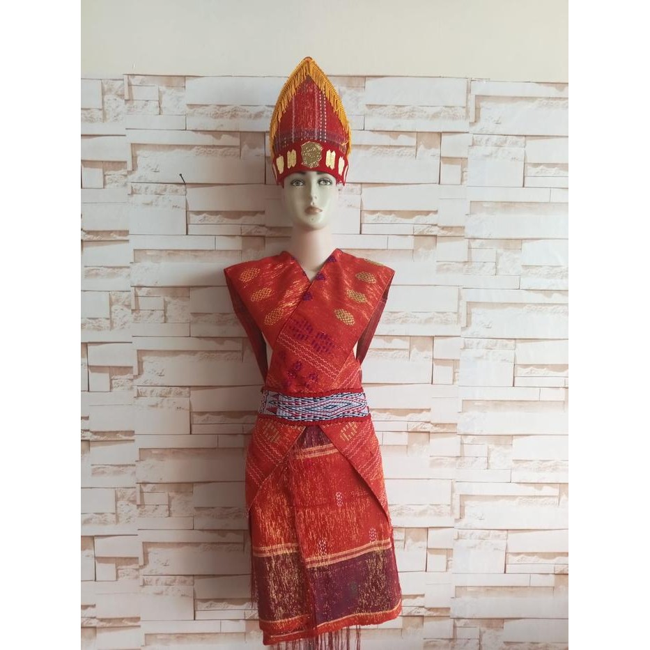 Baju Adat Batak Anak - Baju Adat Nasional - Paket Baju Anak Batak