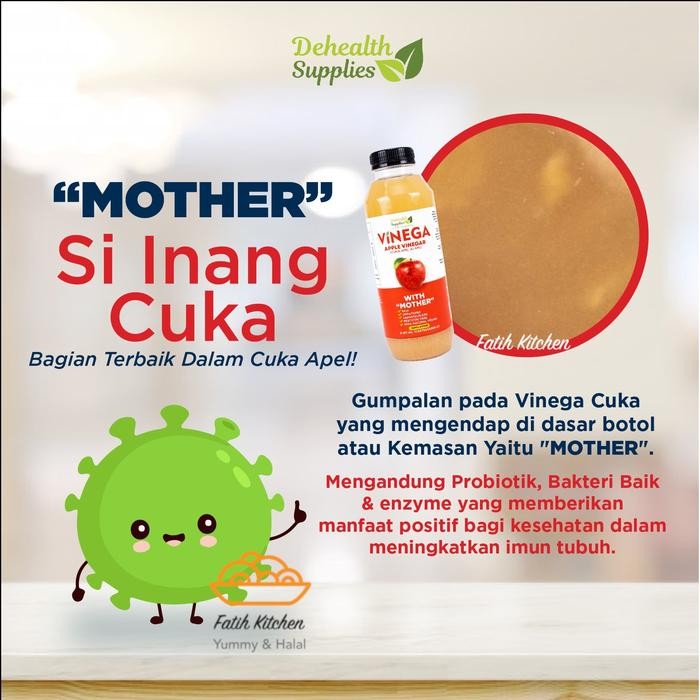 

Finega 500 Ml (Botol Kaca) Vinega Cuka Apel / Nanas / Lemon