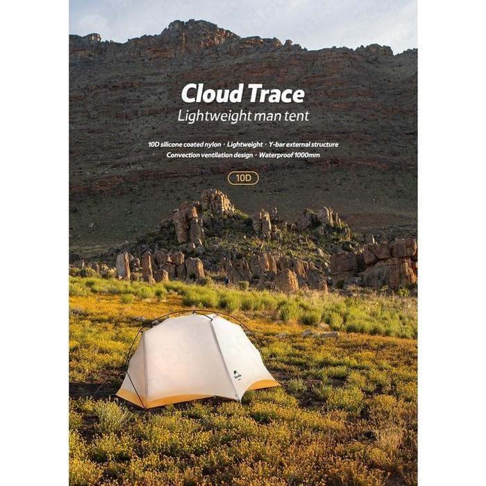 Tenda Cloud Trace Ultralight 1 Orang Camping Naturehike Nh21Zp003