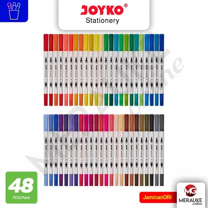 

color brush pen pena kuas warna joyko clp-40 ( 48 warna ) kode 165