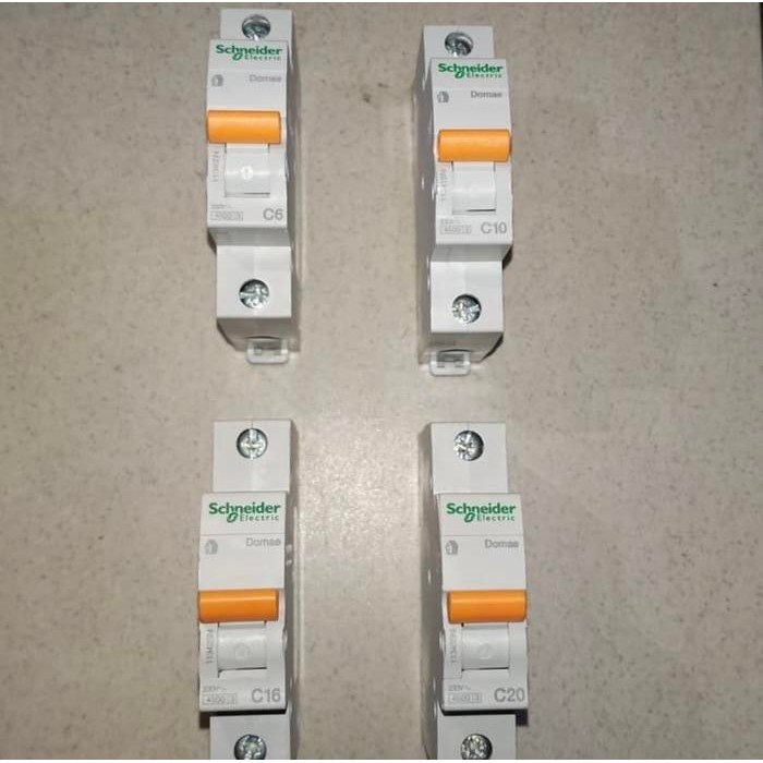 (Expert) Mcb schneider domae 6amper 10amper 16amper 20amper 1phase