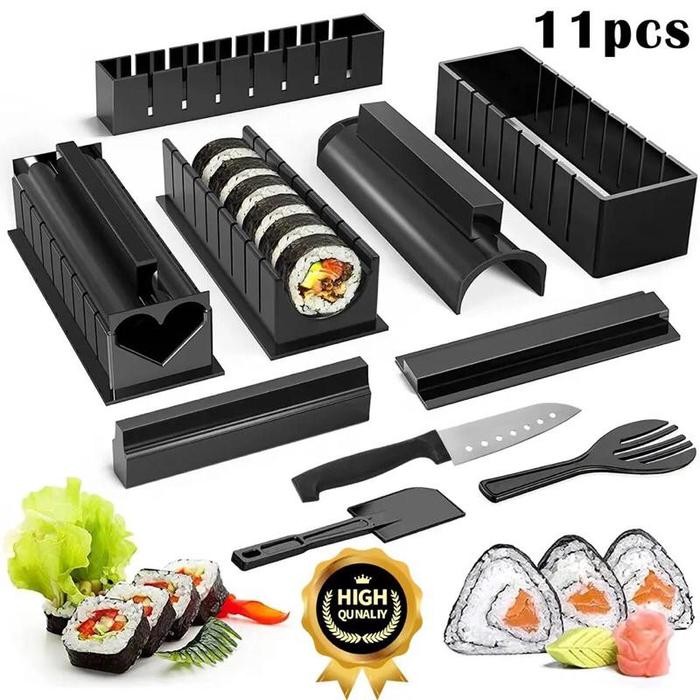 alat bikin sushi set bentuk love bulat kotak CETAKAN SUSHI ROLL