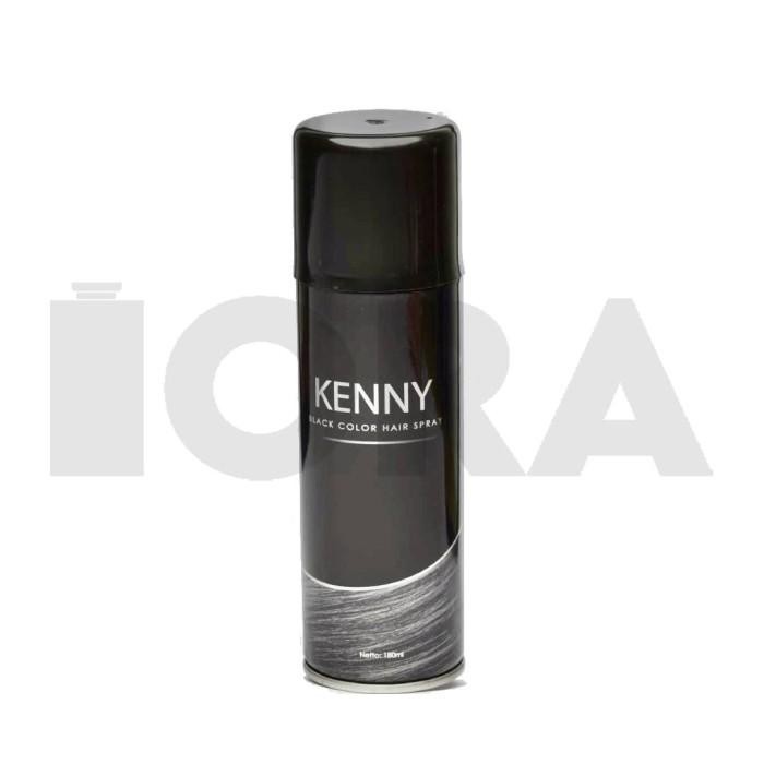 Kenny Color Hair Spray BLACK 180ml - Hairspray HITAM LOKAL