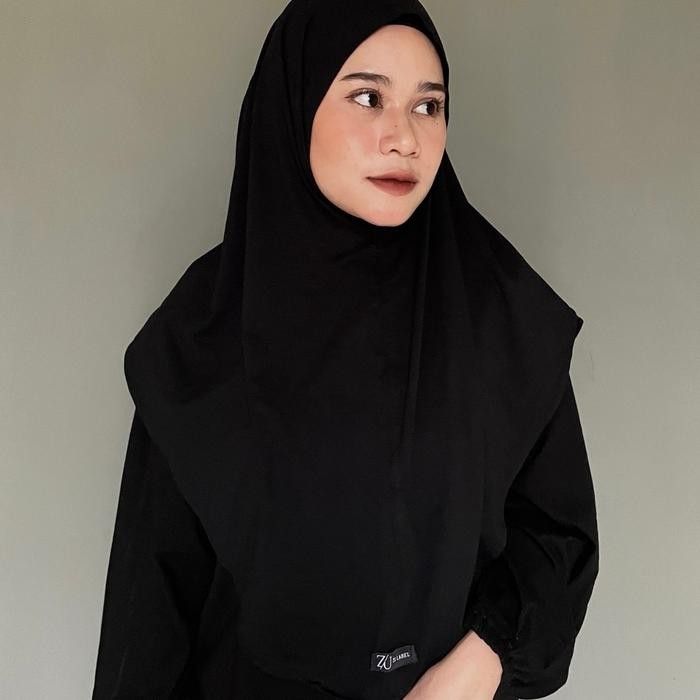 Jilbab Kerudung Bergo Instan Kaos Spandex Rayon by Zulabel