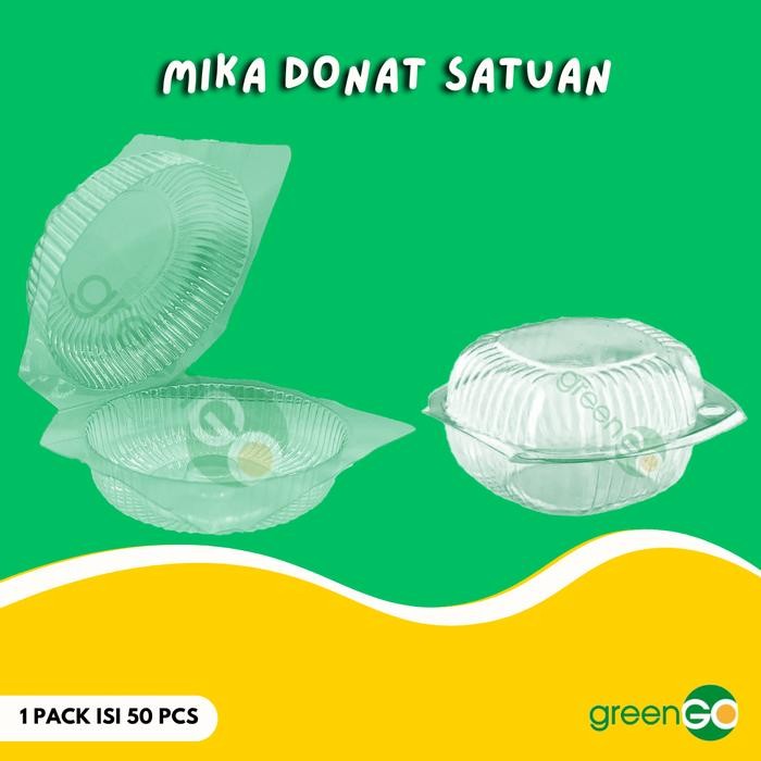 MIKA DONAT SATUAN ISI 50PCS MIKA DONAT BESAR MIKA BENING KUE DONAT MIKA DONAT IS 1 BIJI