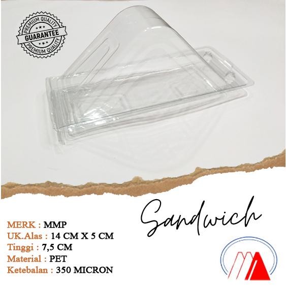 [50PC] MIKA SANDWICH / MIKA ROTI LIPAT / TEMPAT SANDWICH / KOTAK SANDWICH / TRAY SANDWICH SEGITIGA /