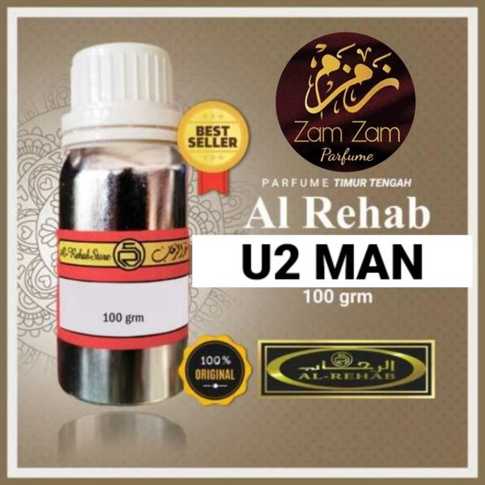 BIBIT PARFUM U2 MAN AL REHAB 100 GRAM SEGEL PABRIK