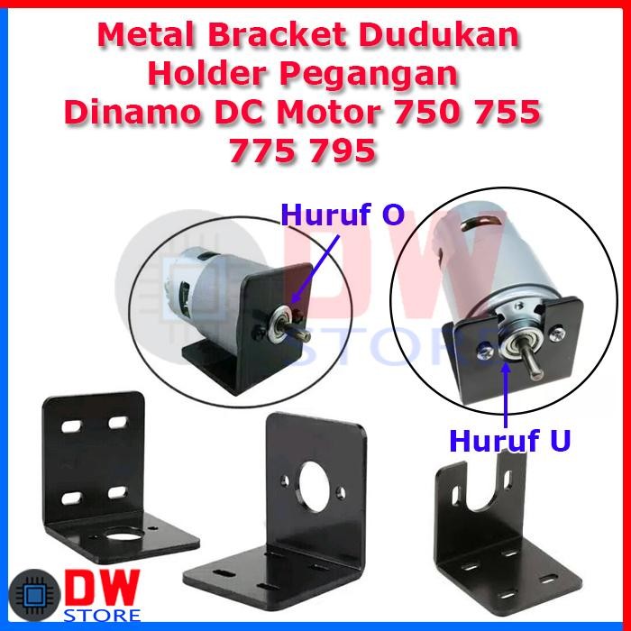 TERLARIS.. Metal Bracket Dudukan Pegangan Holder Breket Dinamo DC Motor 775 795