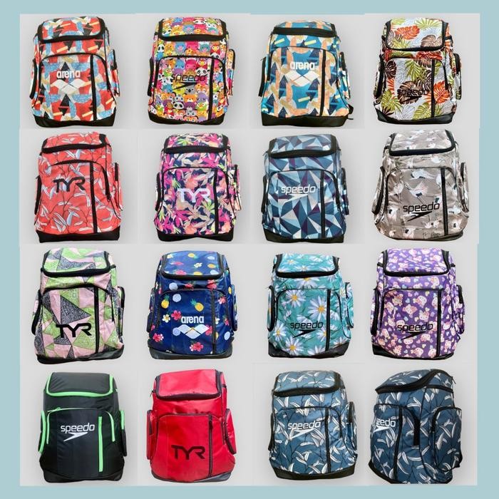 TERLARIS Tas Ransel Renang 45L / TYR, Speedo, Arena