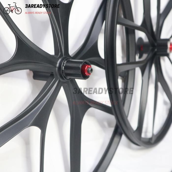 Velg Or Wheelset Racing Sepeda Mtb Alloy 27,5" Inch Warna Full Black