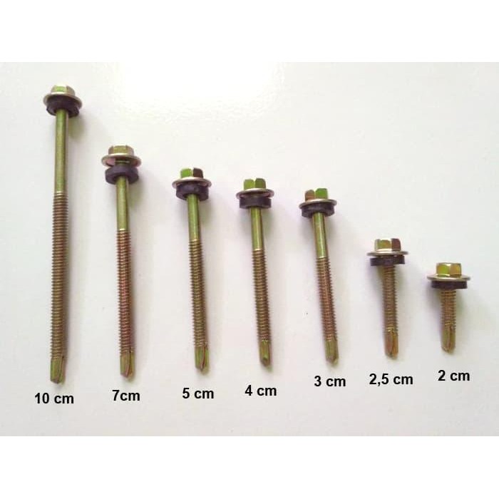 TERLARIS BAUT ROOFING 4 CM - SEKRUP ROOFING - SKRUP ROOFING KUNING