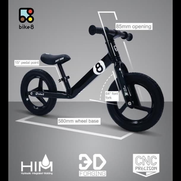 Bike8 Racing Balance Bike / Push Bike - Sepeda Anak - Pink