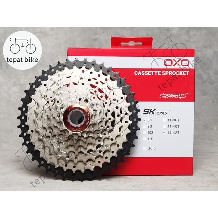 Sprocket Oxo 8Speed 11-42T Slop Cassette 8 Speed 11-42T