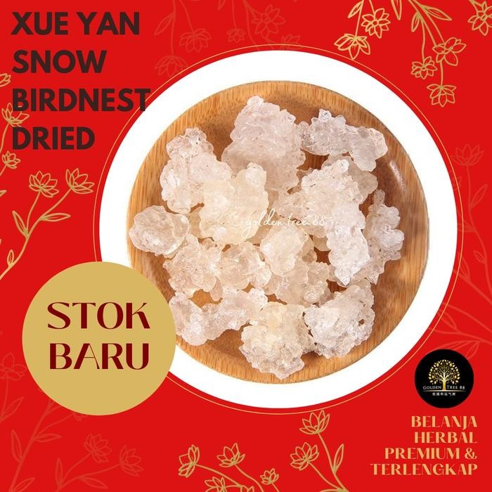 

100 gram Premium Snow Birdnest Xue Yan Sarang Walet Gum / Campuran Dessert