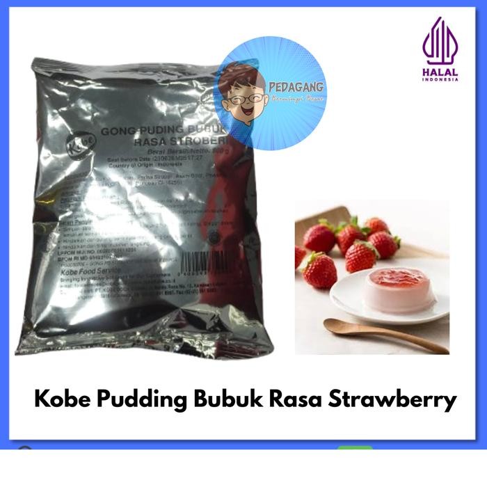 

KOBE Pudding Bubuk Rasa Strawberry Bubuk Puding Instan 500gr