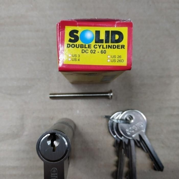 TERLARIS FREE MASTER KEY Double Cylinder SOLID DC 02 - 60 Silinder Kunci Pintu
