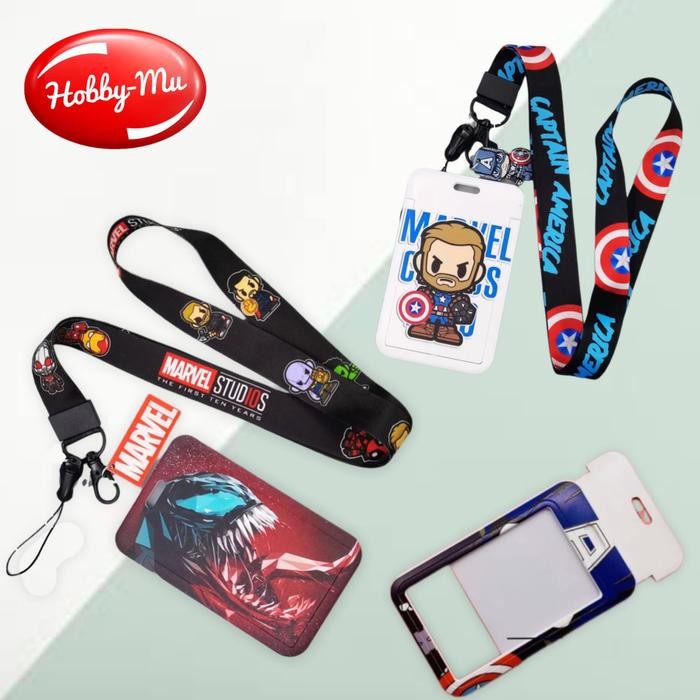 

Ready- Holder Kartu Id Card Dengan Lanyard Leher Motif Super Hero