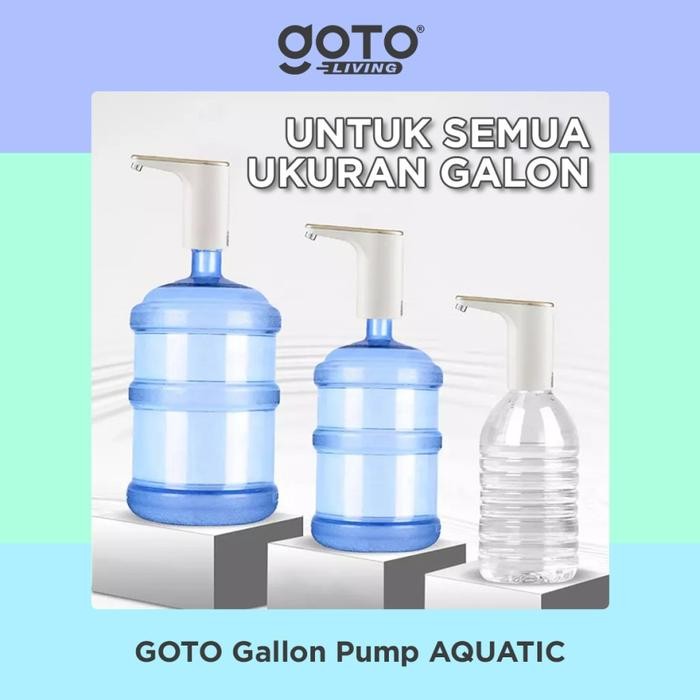 Pompa Galon Elektrik Dispenser Air Minum Pump Charge Usb Goto Aquatic Pasti Ori