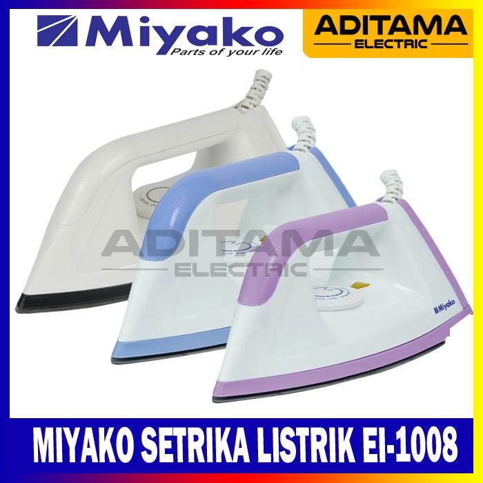 Miyako Setrika Listrik Ei-1008M/ Miyako Dry Iron Ei 1008 M Ei1008M Gosokan Miyako Ei1008 M
