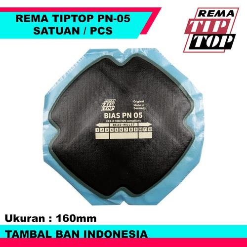 Karet Tambal Rema Tip Top Ban Luar Bias PN 05 Ukuran 160mm Per Pcs Satuan Buatan Jerman - Karet Tamb