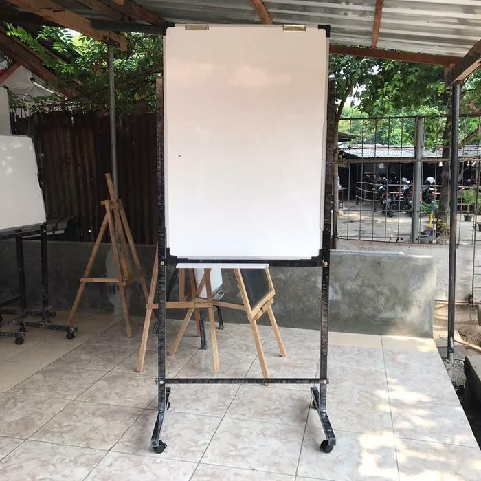 

whiteboard standing non magnetik 70x100cm Papan Tulis