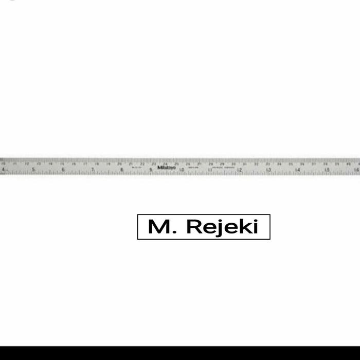 

Penggaris Mitutoyo 100cm 182-309 Stainless Steel Ruler SS 100 cm 1m ..