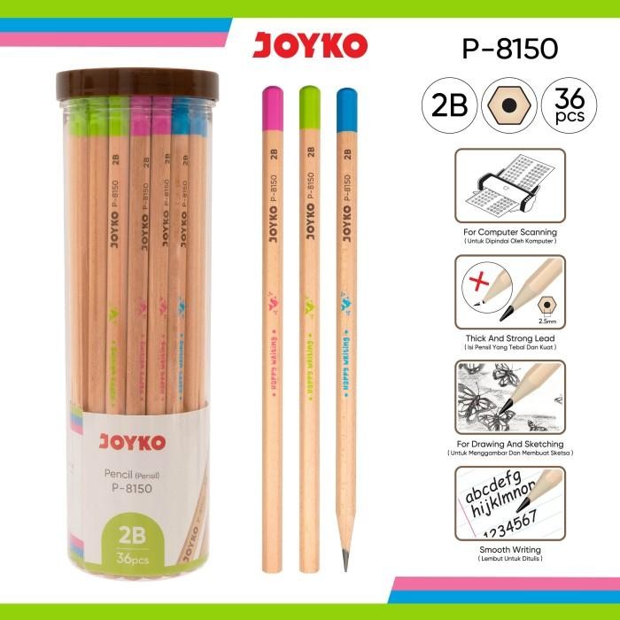 

Pencil Pensil Joyko P-8150 1 Drum 36 Pcs Happy Writing