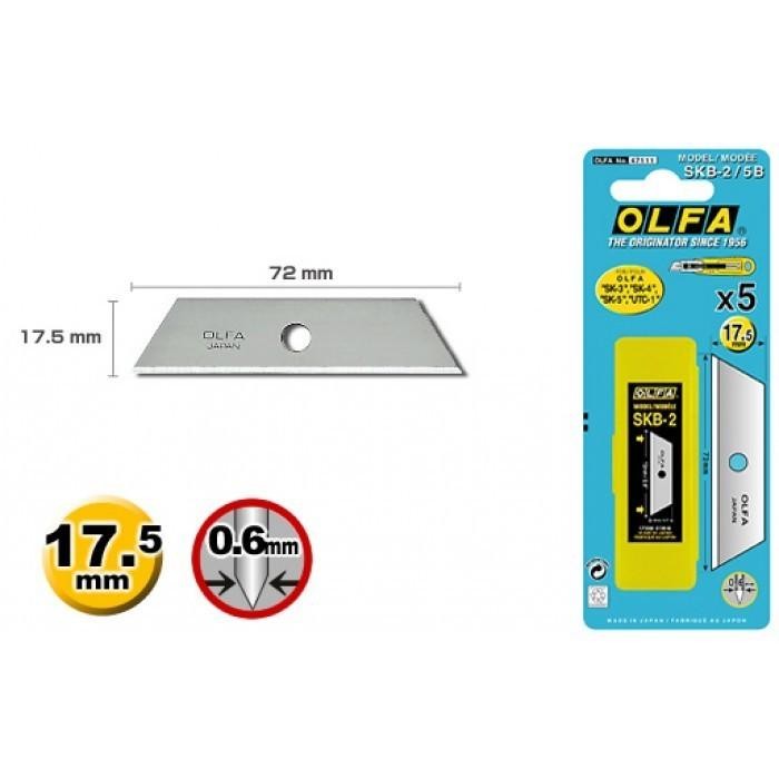 

REFILL BLADE SAFETY SPARE BLADE FOR SAFETY KNIVES SKB-2/5B OLFA JAPAN KODE 1395