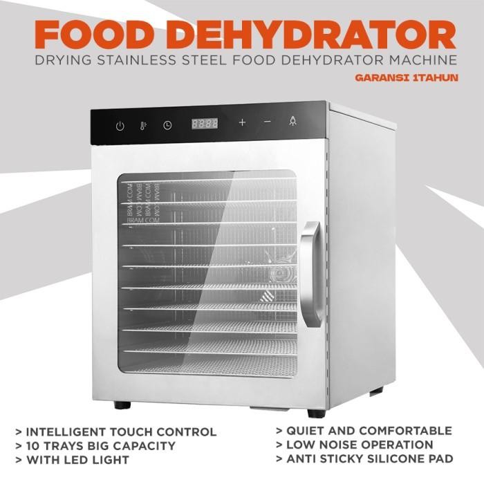 PAPALOLO Drying Stainless Steel Food Dehydrator Machine 10 Trays (oven)