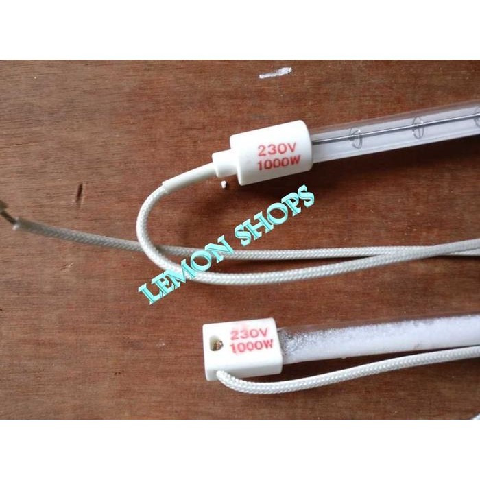 Lampu Infrared Heater Pemanas Sablon Pengering