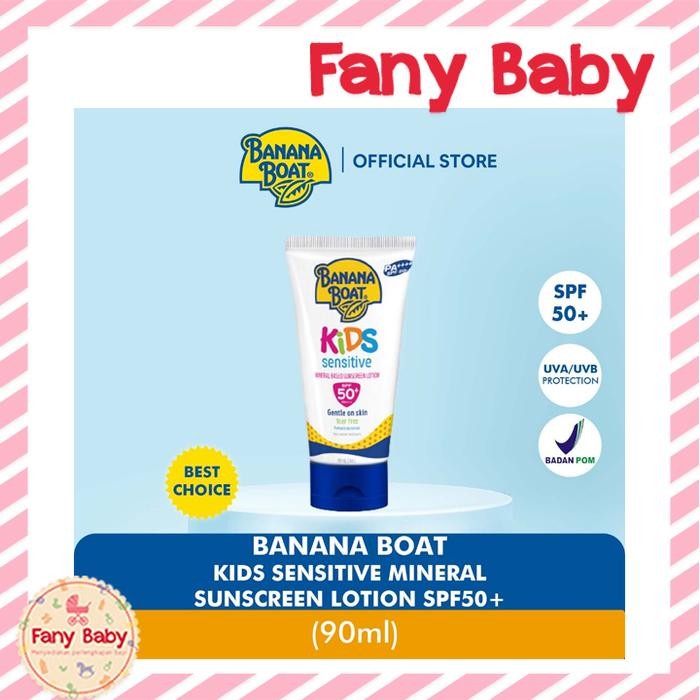 BANANA BOAT KIDS SENSITIVE SUNSCREEN LOTION SPF 50 / 90ML
