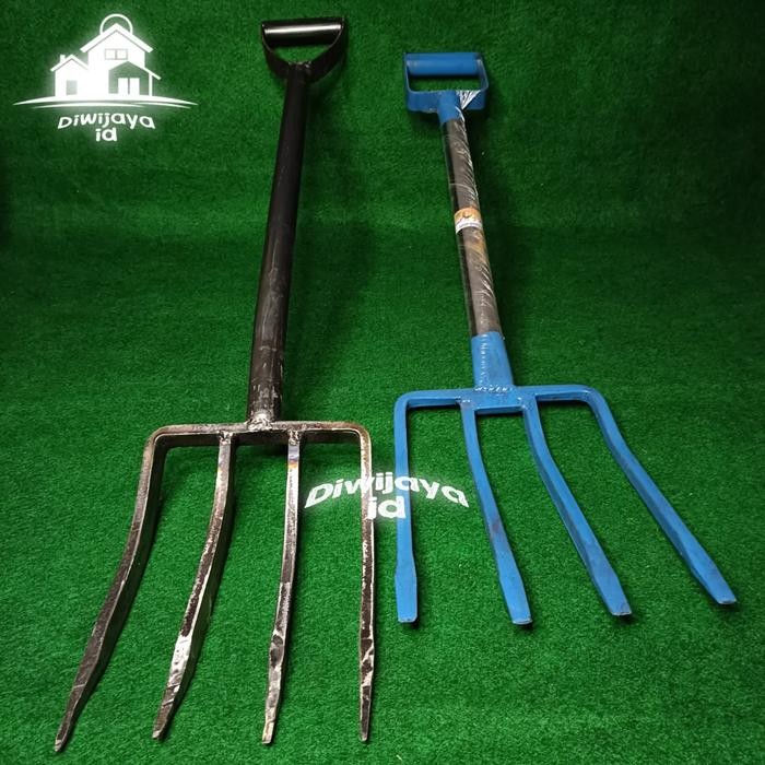 Garpu Injak - Sekop Penggali Tanah Asli Baja Anti Lengket
