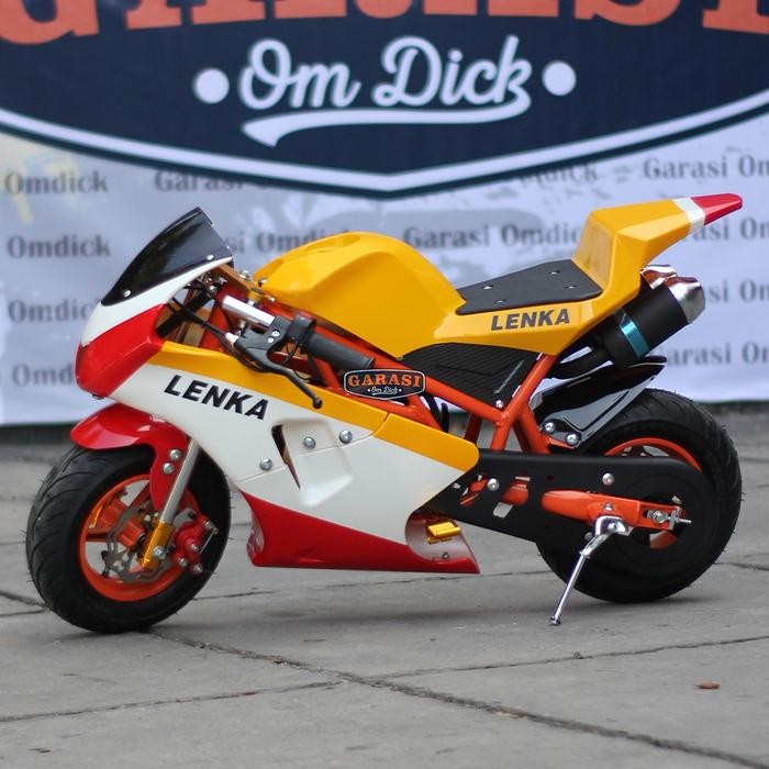 Termurah Motor Mini Gp 50Cc Lenka Gpr Mesin Tarik 2 Tak Grab/Gosend