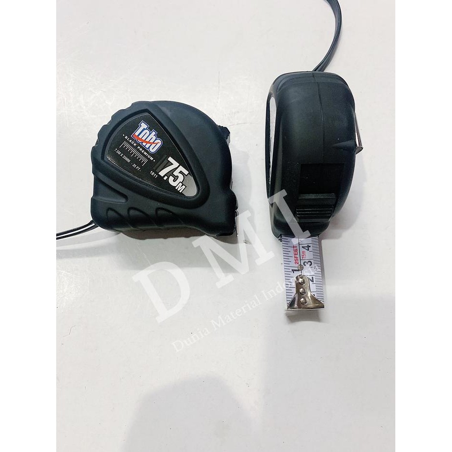 Meteran TOHO Black 7.5 Meter Measuring Tape 7.5m Alat Ukur Tukang