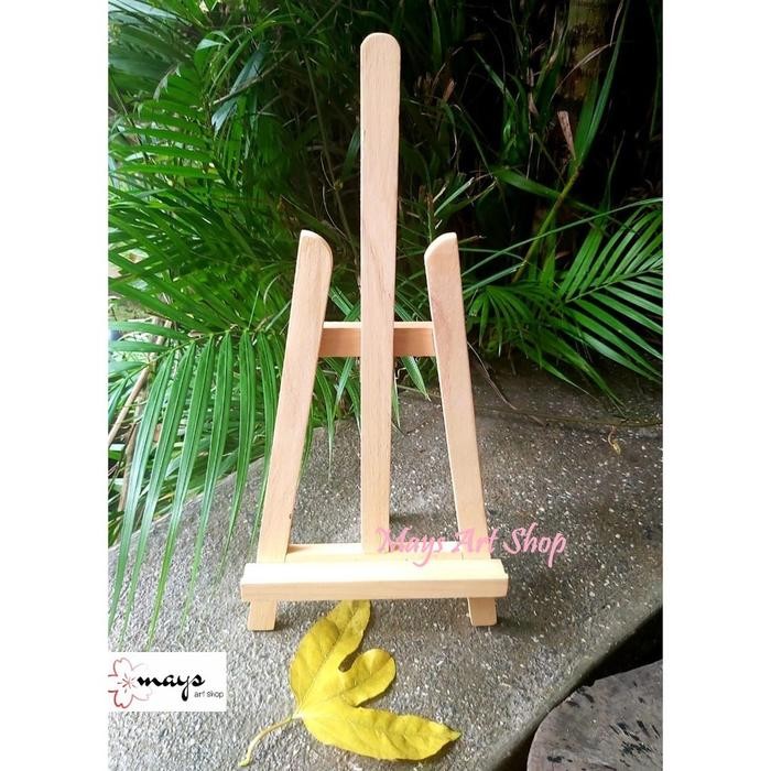 

Easel Kayu Kanvas Lukis Mini 40 cm Stand Penyangga / Standing Bingkai