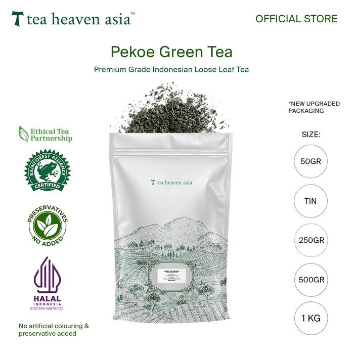 

Teh Hijau Tea Heaven Pekoe Green Tea Premium