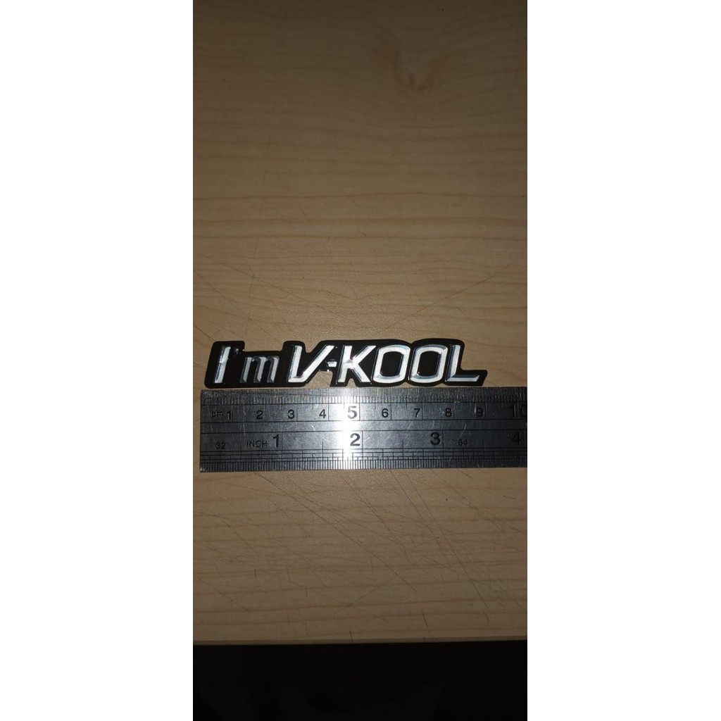 (Expert) Stiker Sticker VKOOL V KOOL V-KOOL Original Emboss Timbul
