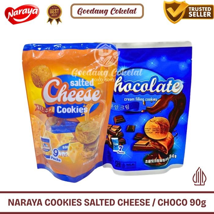 

New Naraya Cookies Mini Salted Rich Cheese Chocolate Cookies 90g / 84g