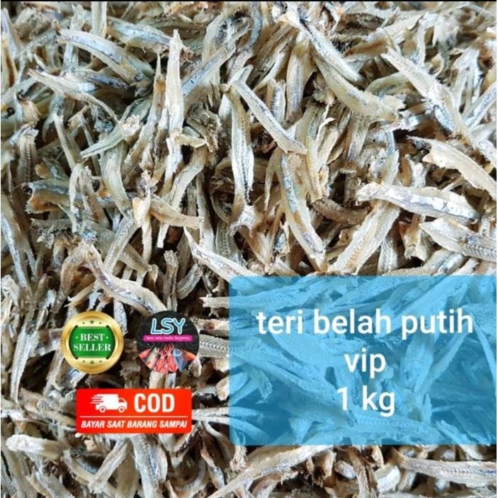 

New ikan asin teri belah putih / jengki belah 1000gram / 1 kg