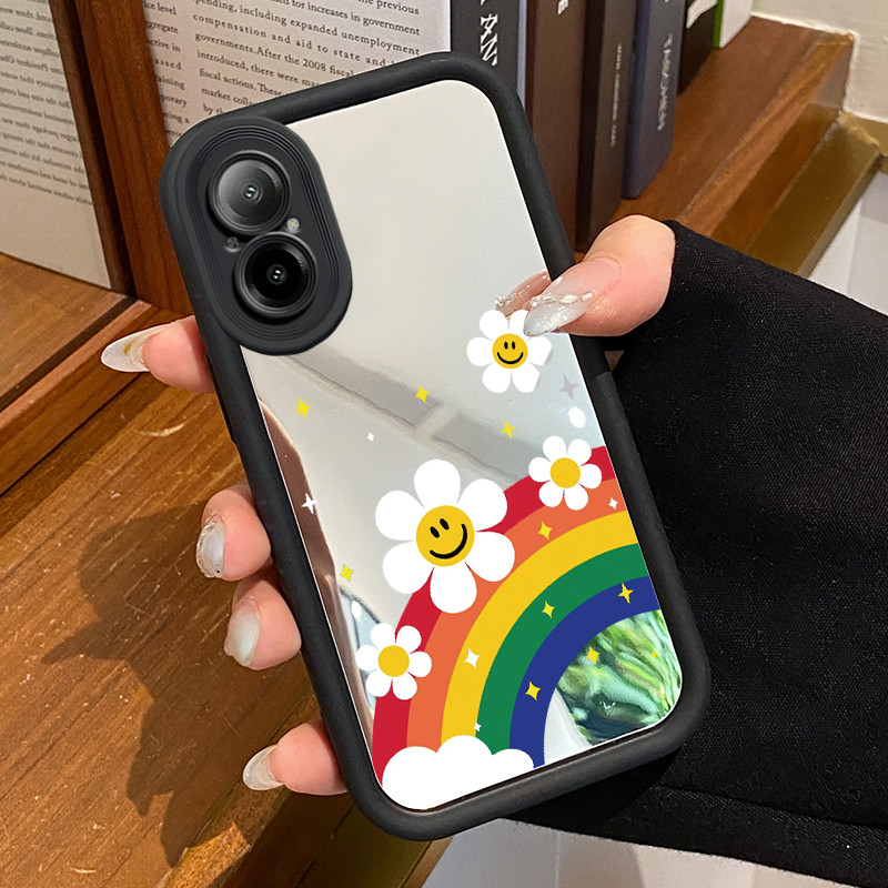 Casing Hp Untuk Realme C67 Realme 12 Lite Case Casing Pelangi Daisy Kasing HP Kesing Silikon Softcas
