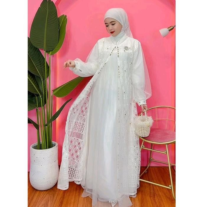 Gamis Best Selle Jumbo Ld 120cm New Ozias Dress Brokat Panjang