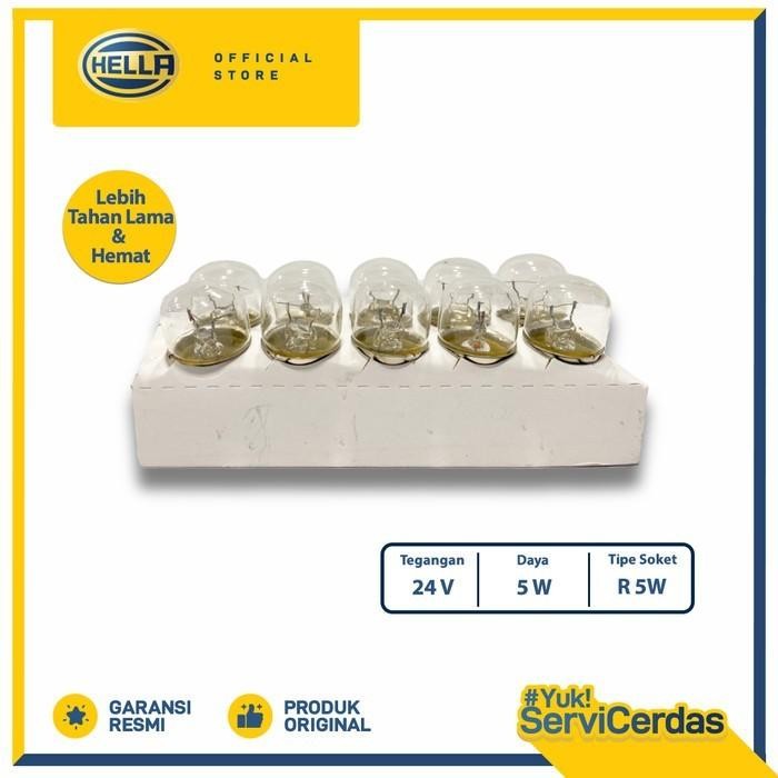 LAMPU SEIN MOBIL HELLA R5W 24V 5W - BOHLAM MOBIL