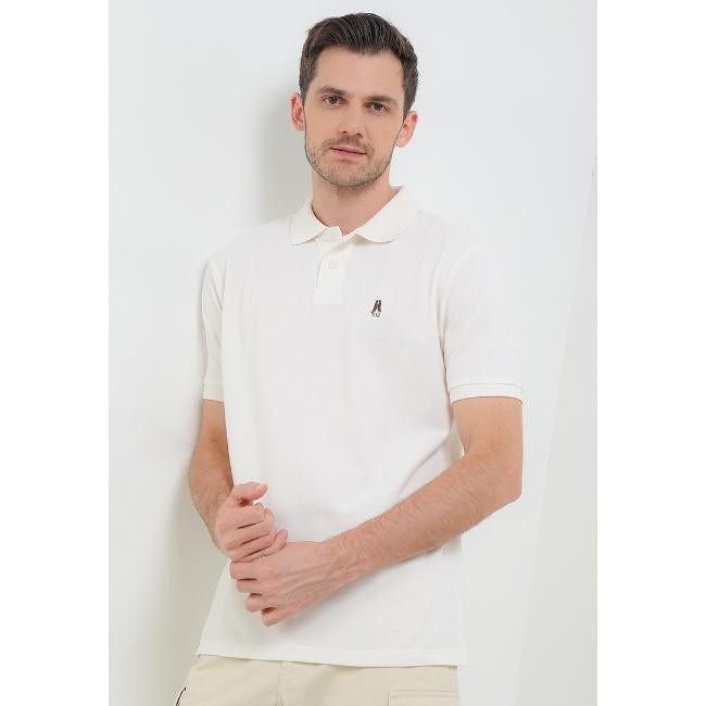 Hush Puppies Kaos Polo Pria Tako 4 Off White
